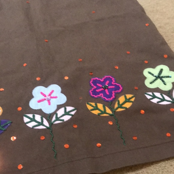 🌸NEW🌸 Moschino Cheap and Chic Vintage Rare Flower Sequin Skirt - Picture 15 of 16